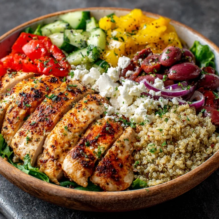 Greek Chicken Power Bowls with Quinoa
