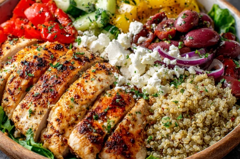 Greek Chicken Power Bowls with Quinoa