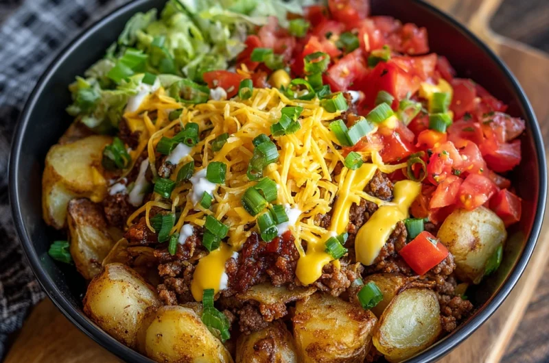 Loaded Potato Taco Bowl