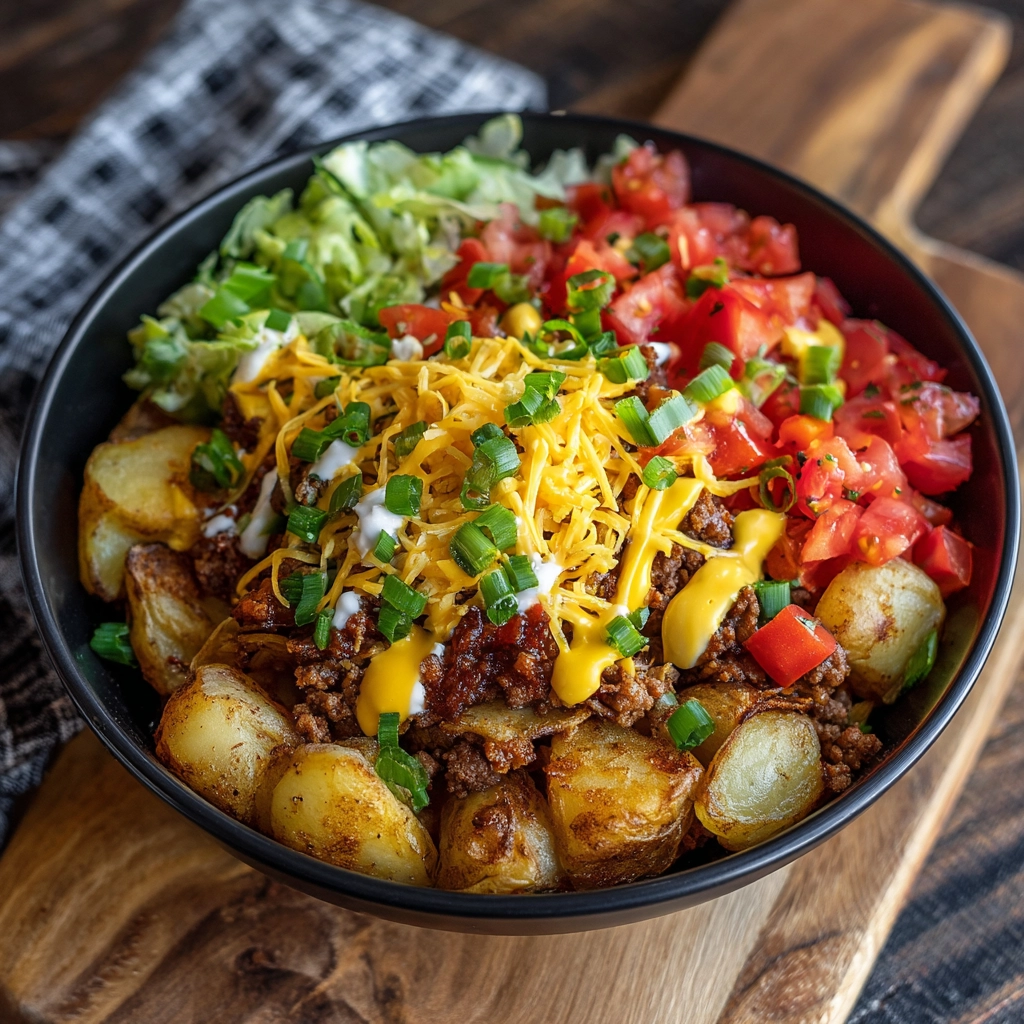 Loaded Potato Taco Bowl