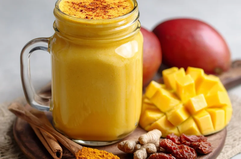 Mango Turmeric Smoothie – A Golden Blend of Flavor and Nutrition