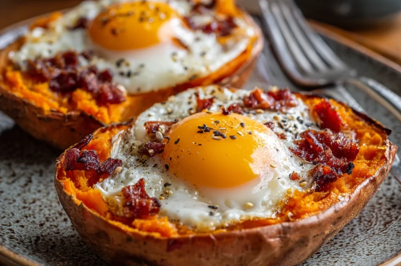 Baked Eggs Sweet Potatoes: A Wholesome & Satisfying Breakfast
