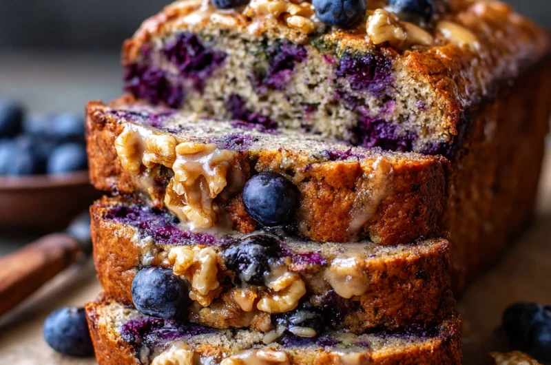 Blueberry Banana Zucchini Bread