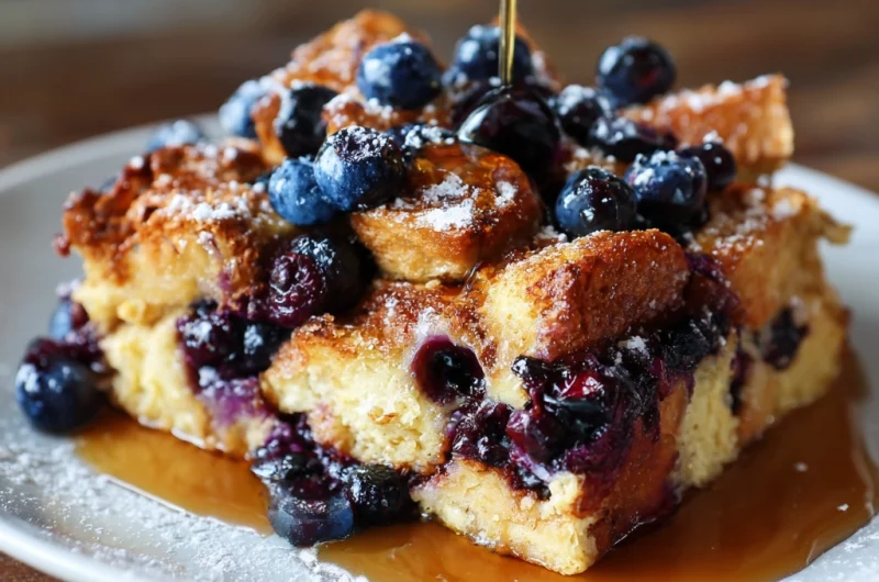 Blueberry French Toast Casserole
