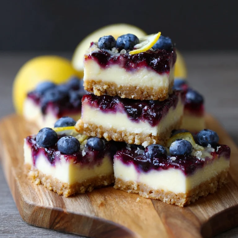 Blueberry Lemon Cheesecake Bars
