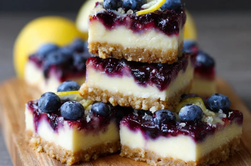Blueberry Lemon Cheesecake Bars: A Perfect Balance of Sweet and Tangy