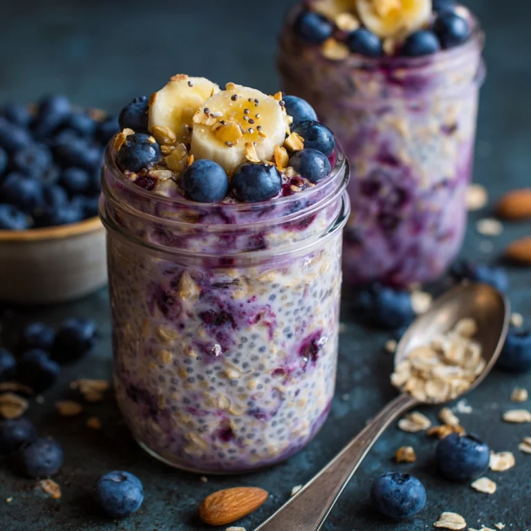 Blueberry Overnight Oatmeal