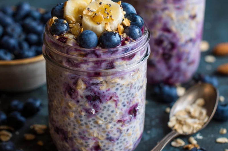 Blueberry Overnight Oatmeal: A Healthy & Delicious Make-Ahead Breakfast