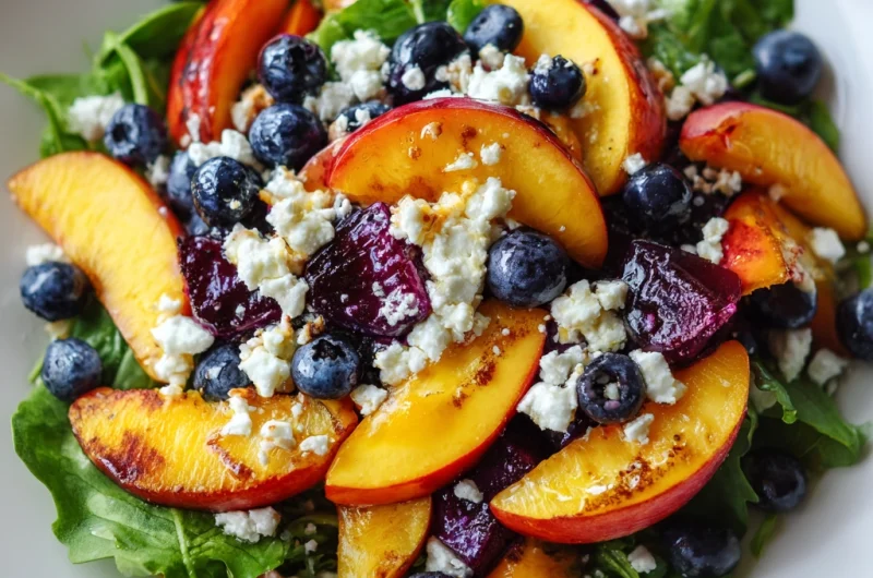 Blueberry Peach Feta Salad: A Refreshing Summer Delight
