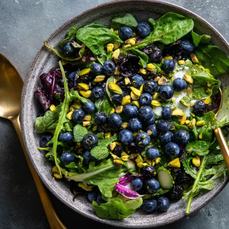 Blueberry Pistachio Spring Salad