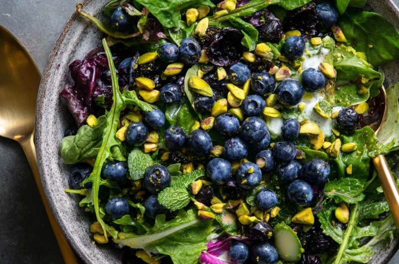 Blueberry Pistachio Spring Salad