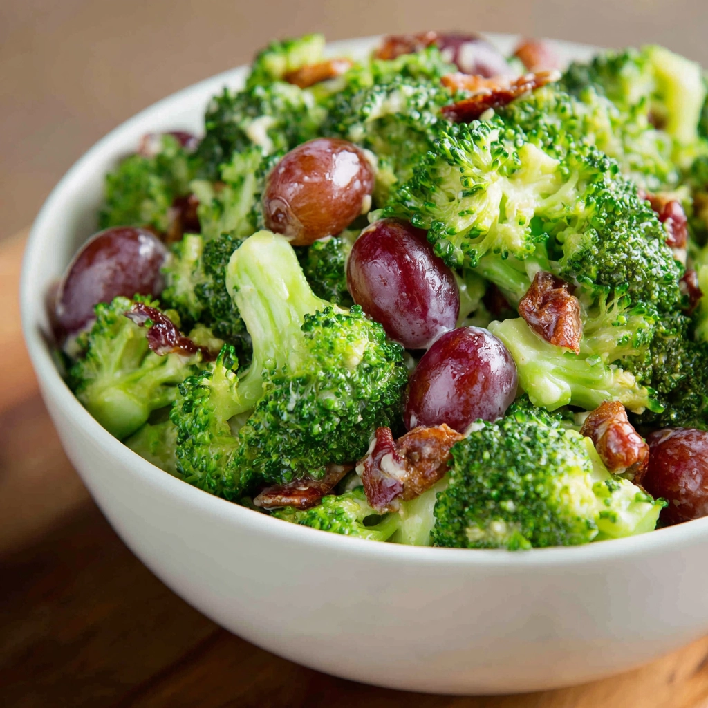 Broccoli Salad with Grapes