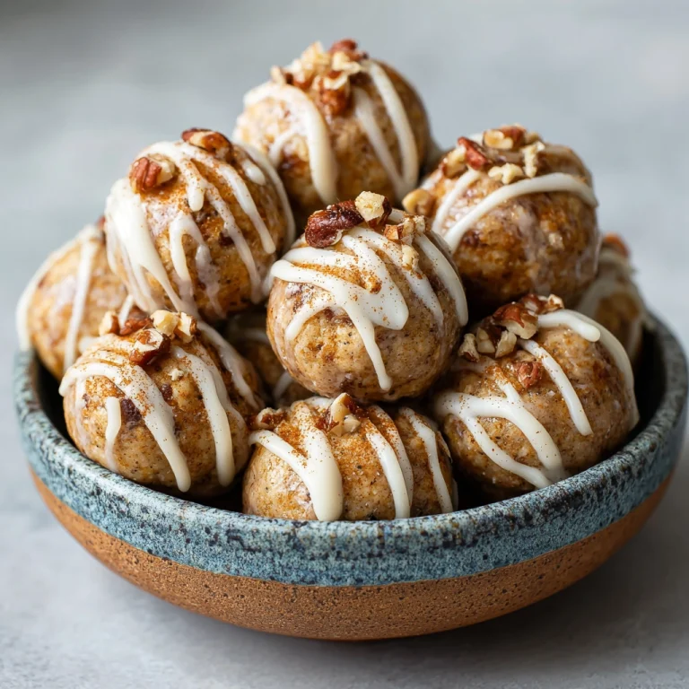 Cinnamon Roll Protein Bites