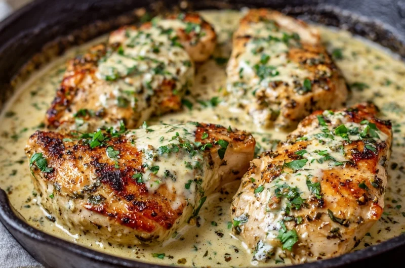 Creamy Garlic Herb Chicken – A Comfort Food Classic