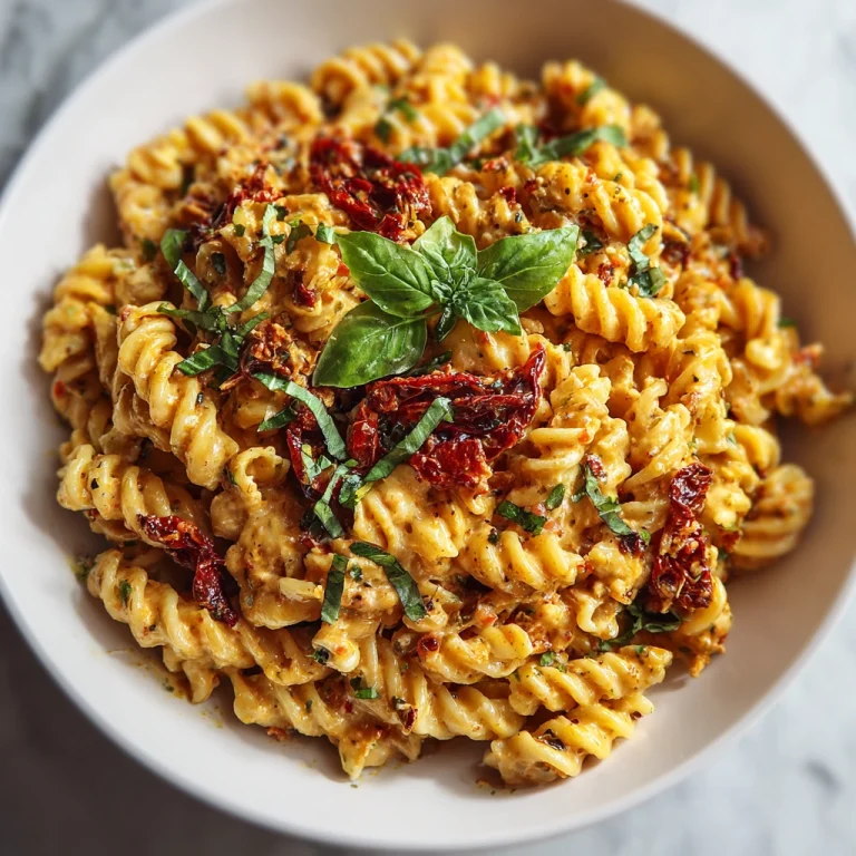 Creamy Sun Dried Tomato Pasta