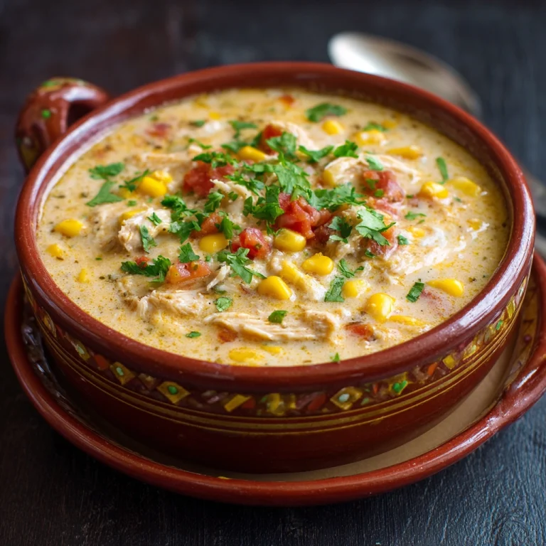 Crock Pot Mexican Chicken Corn Chowder