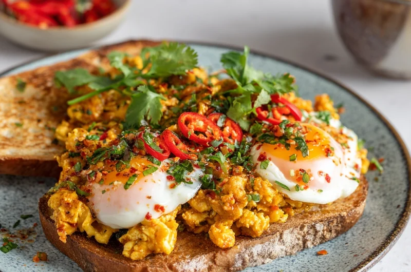 Easy Chilli Scrambled Eggs
