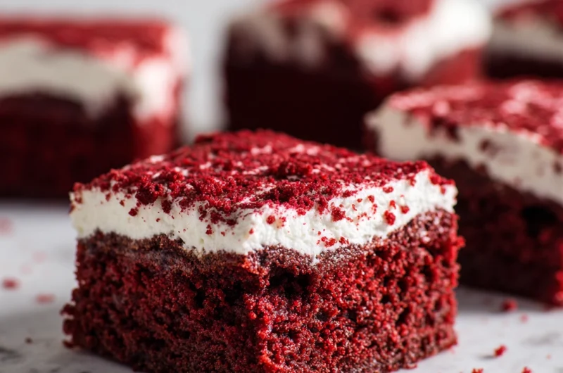Fudgy Red Velvet Brownies