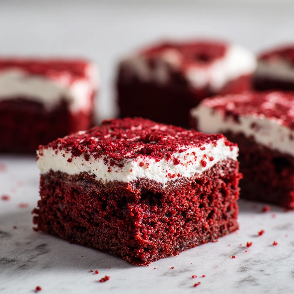 Fudgy Red Velvet Brownies