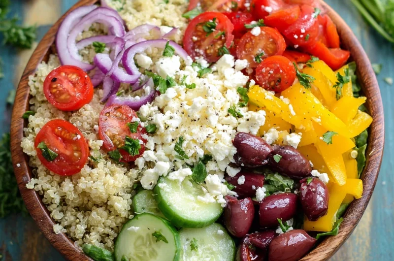 Greek Salad Quinoa Bowls