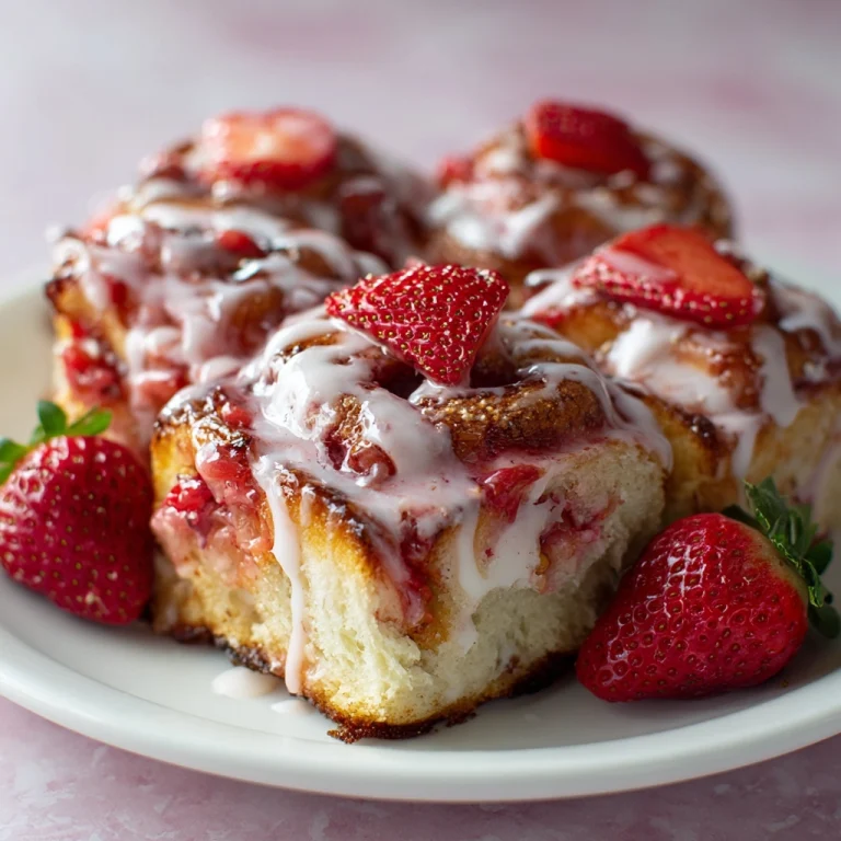 Homemade Strawberry Cinnamon Rolls