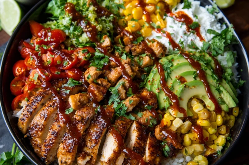 Honey Chipotle Chicken Rice Bowls