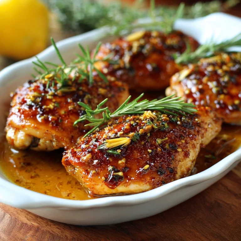 Honey Dijon Rosemary Baked Chicken