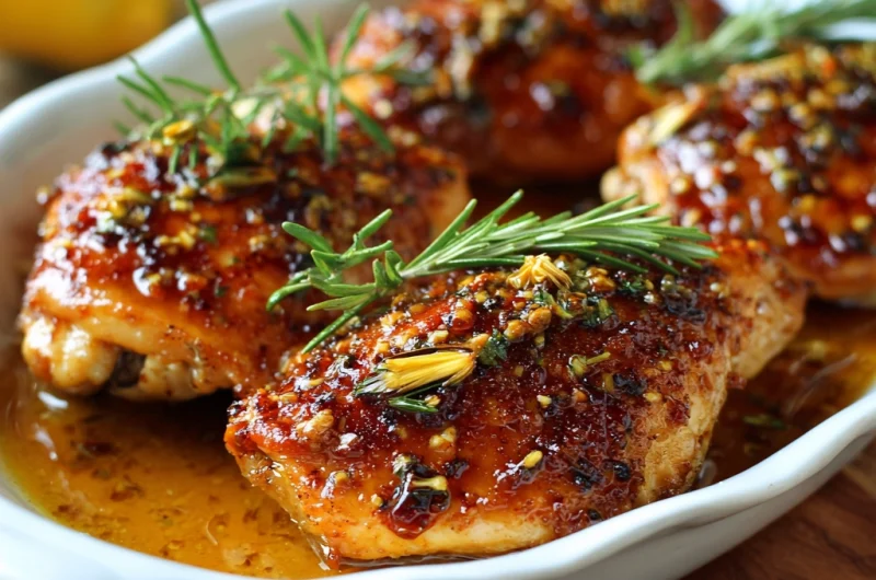Honey Dijon Rosemary Baked Chicken