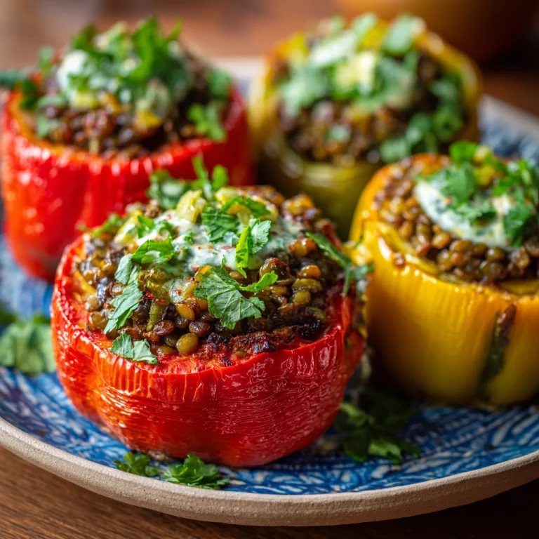 Lentil Stuffed Peppers