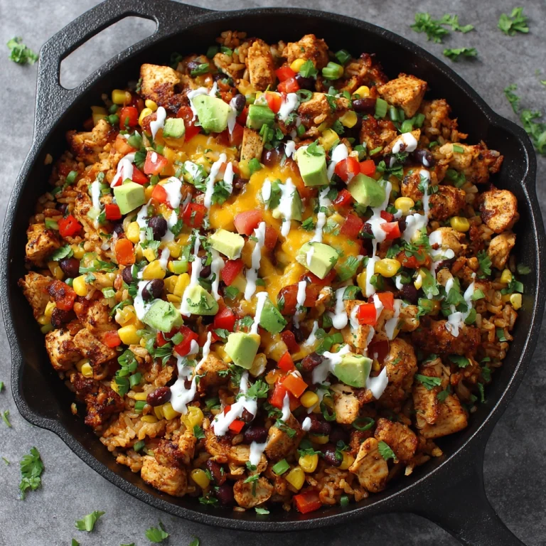 One Pan Chicken Burrito Bowl