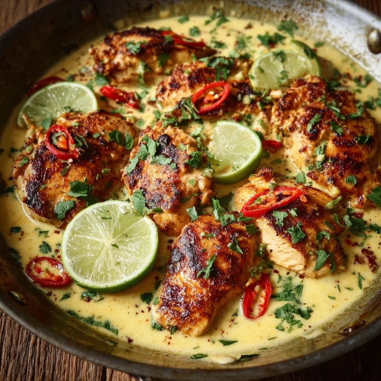 Spicy Cajun Lime Chicken in a Creamy Sauce