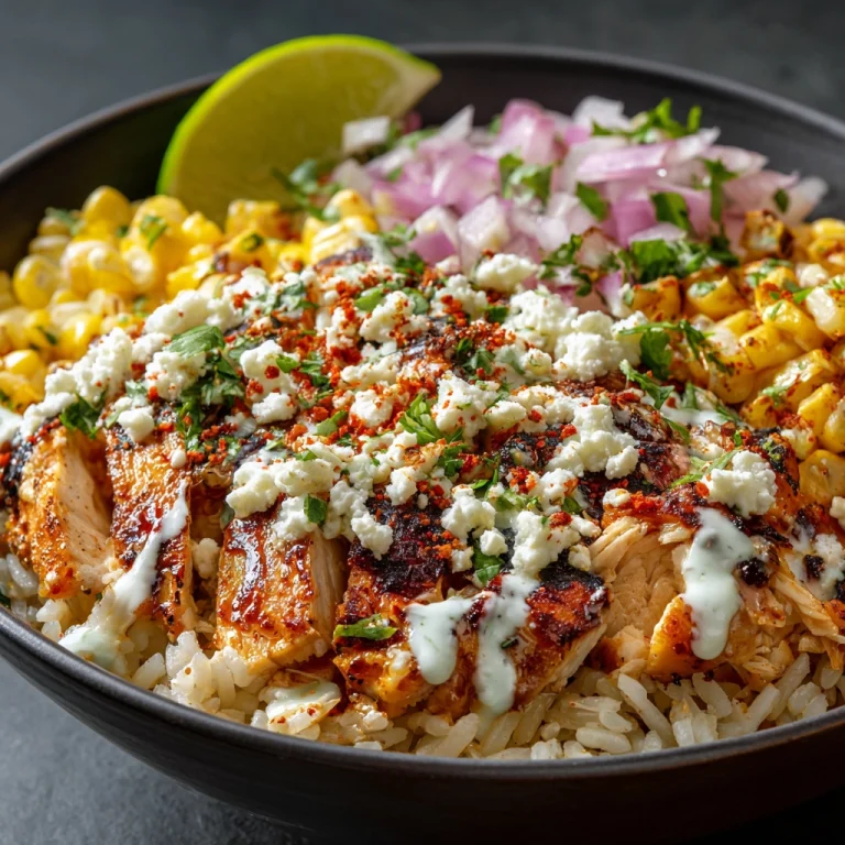 Street Corn Chicken Rice Bowl Recipe