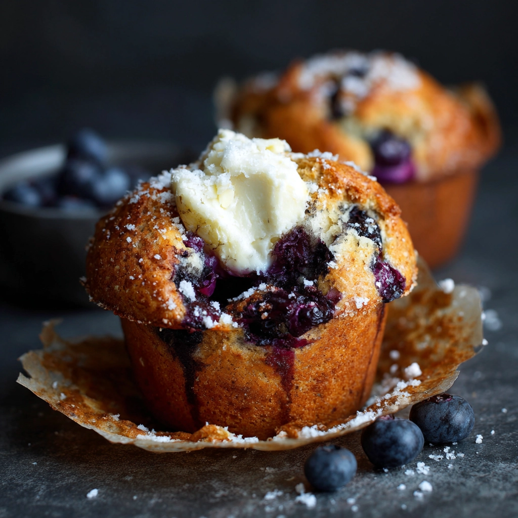 White Chocolate and Blueberry Muffins