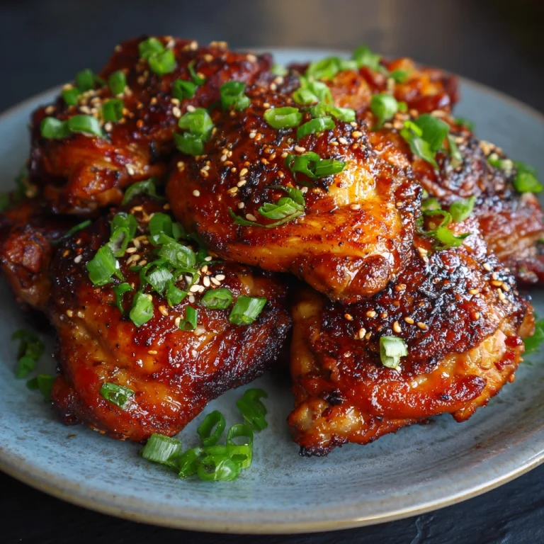 Air Fryer Korean Soy Garlic Chicken Thighs