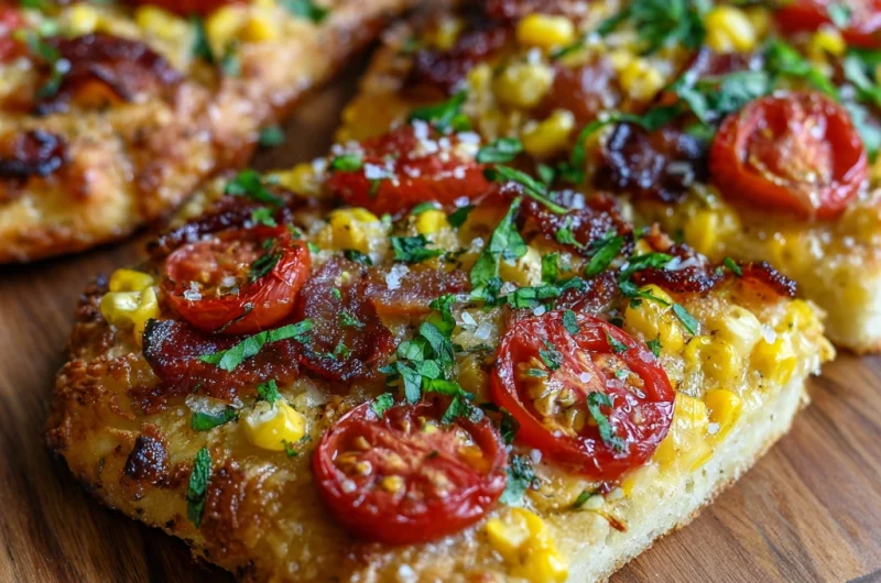 Bacon Corn Tomato Flatbread: A Crispy, Flavor-Packed Delight for Any Occasion