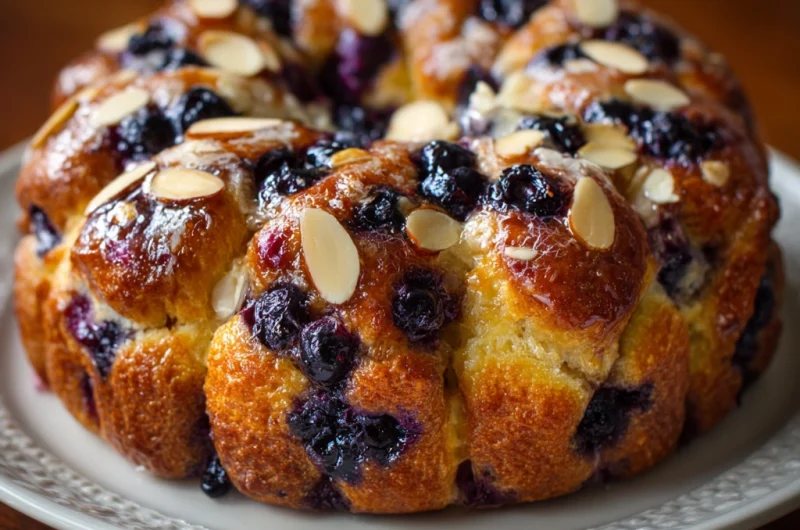 Blueberry Almond Bubble Bread – Sweet, Sticky & Irresistibly Soft