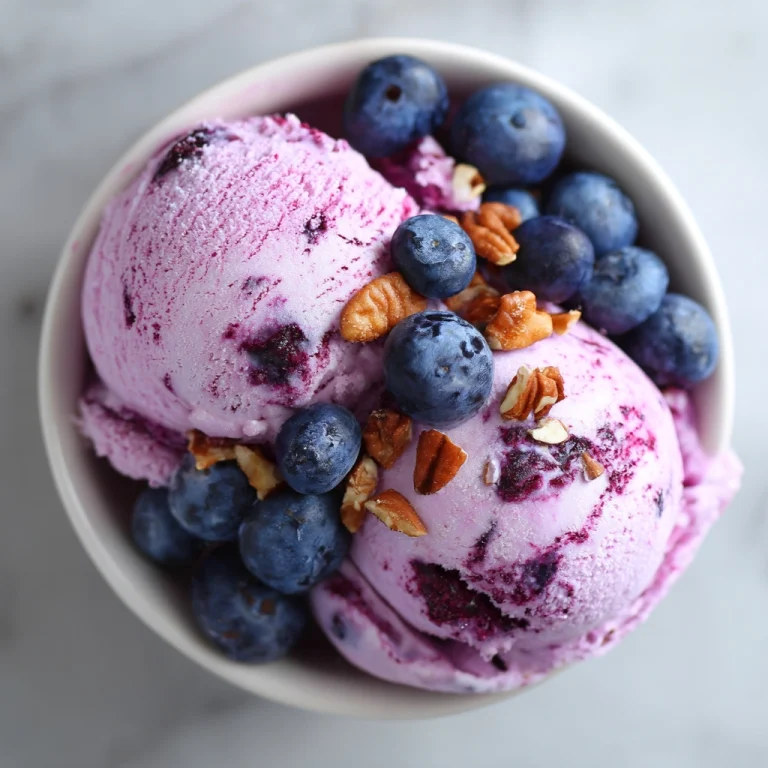 Blueberry Bliss No-Churn Ice Cream Recipe