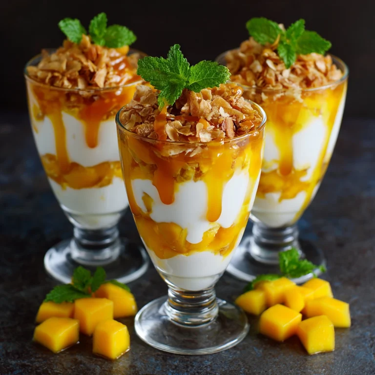 Caramelised Mango Parfaits