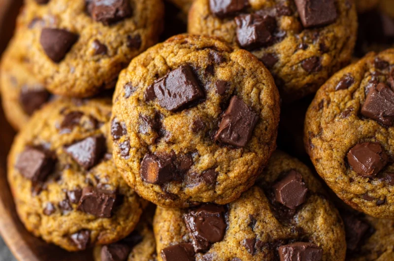 Chewy Pumpkin Chocolate Chip Cookies