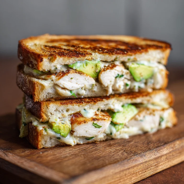 Chicken Avocado Melt Sandwich
