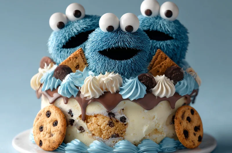 Cookie Monster Ice Cream Cake – The Ultimate Dessert for Cookie Lovers
