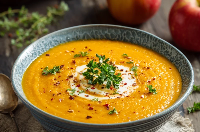Creamy Carrot Apple Soup: A Cozy Blend of Sweet and Savory Comfort