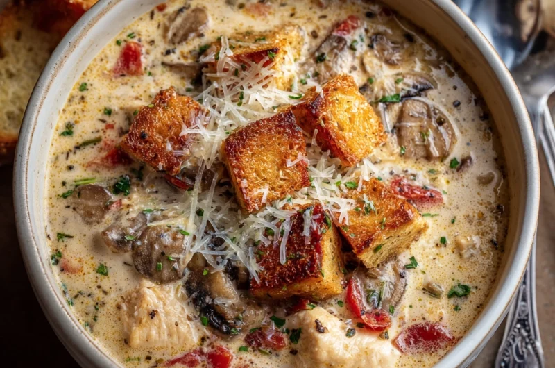 Creamy Chicken Parmesan Soup: Comfort in a Bowl