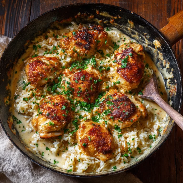 Creamy Smothered Chicken and Rice
