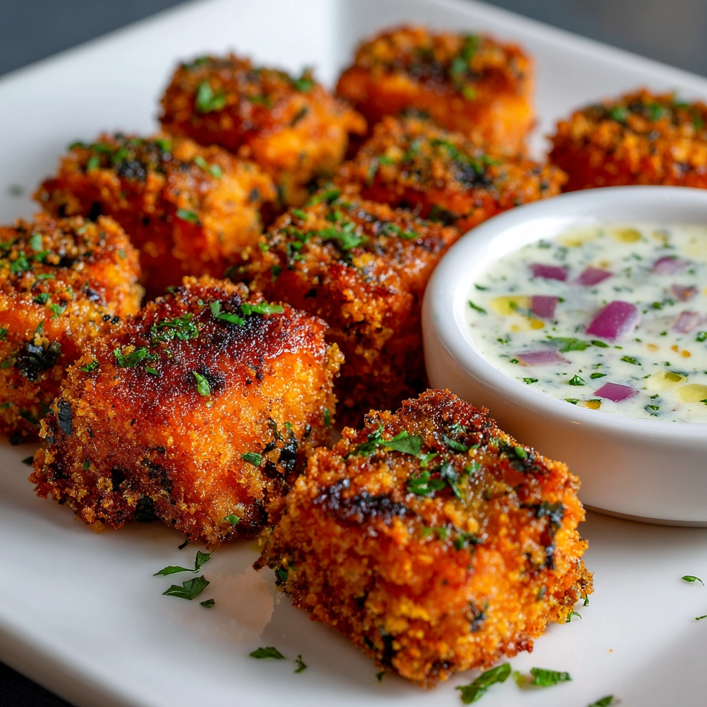 Crispy Bang Bang Salmon Bites