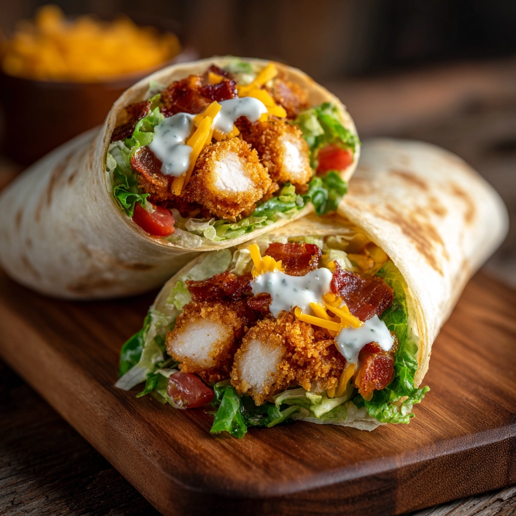 Crispy Chicken Ranch Snack Wrap