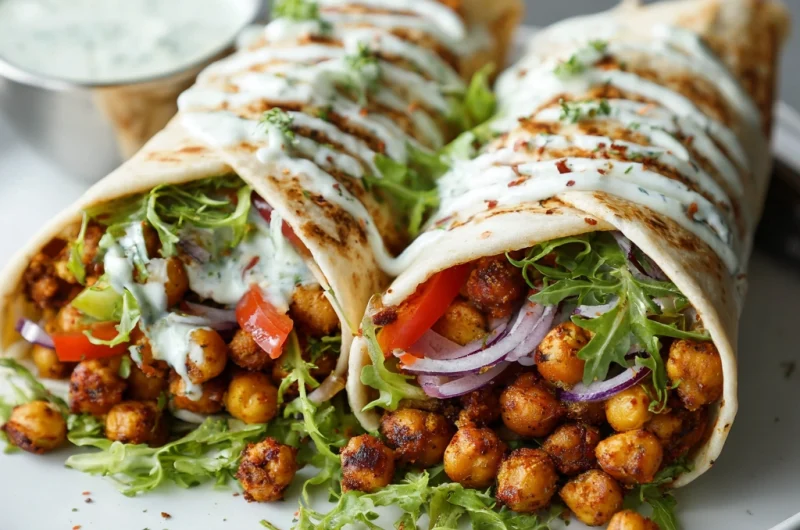 Crispy Roasted Chickpea Wraps – A Flavor-Packed, Healthy Delight