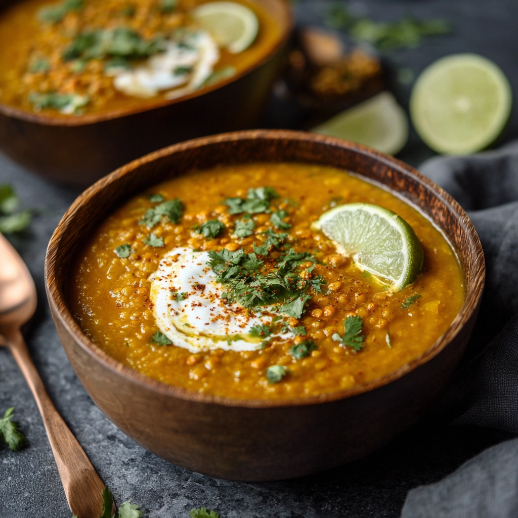 Curried Pumpkin Lentil Soup