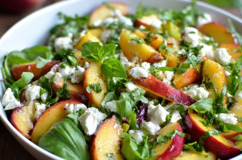 Fresh Peach Feta Salad: A Sweet and Savory Summer Delight