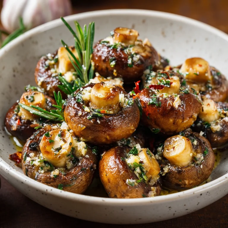 Garlic Butter Roasted Mushrooms